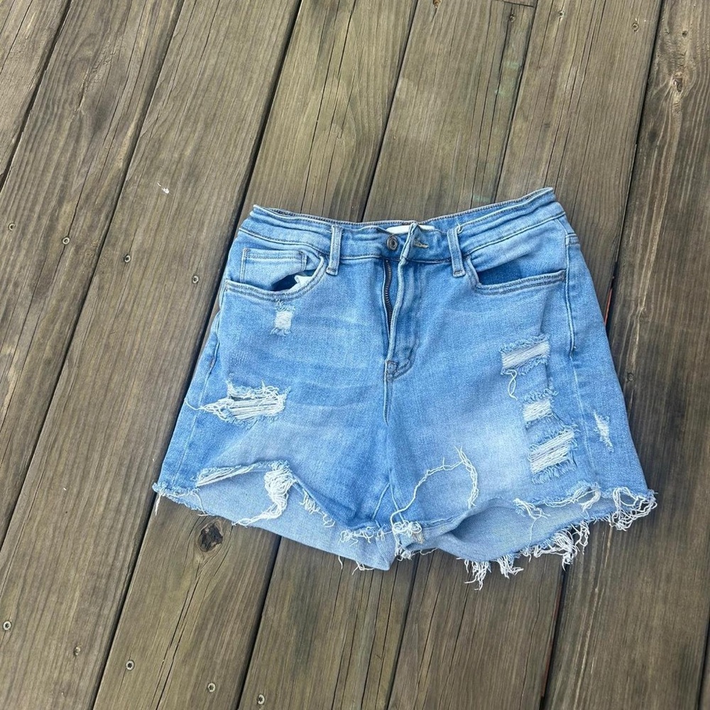 Stylish Ripped Denim Shorts